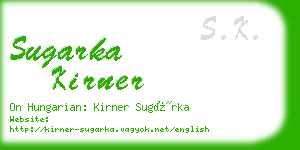 sugarka kirner business card